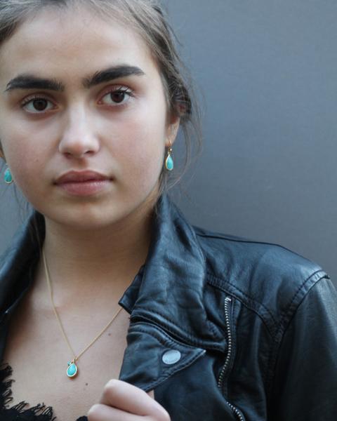 Turquoise Teardrop Earrings