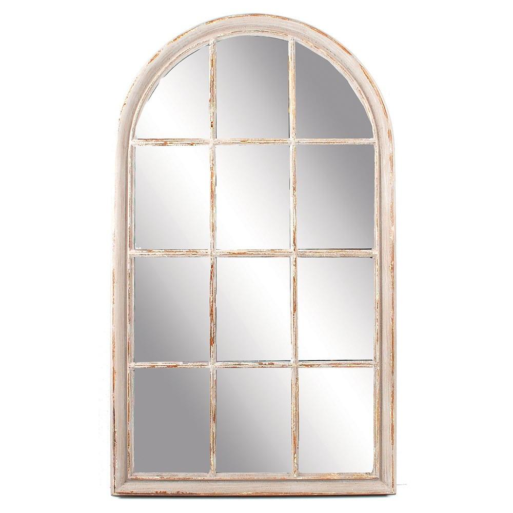 Round-top Antique Mirror Grey
