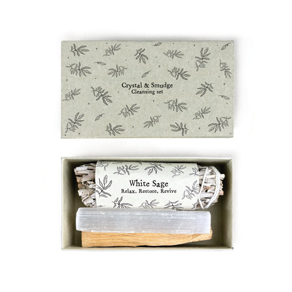 Crystal & Smudge Cleansing Set