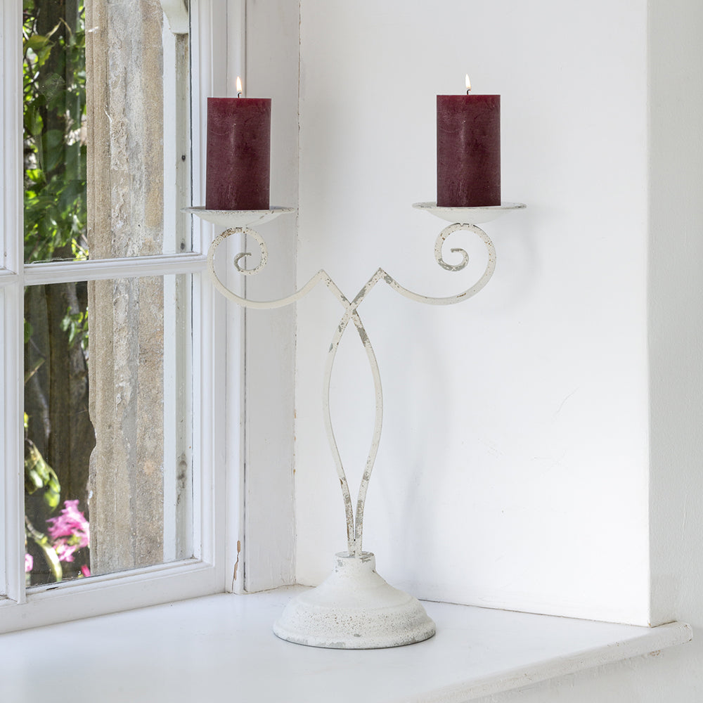 Candelabra Antique White