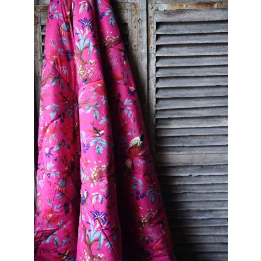 Hot Pink Bird Quilt