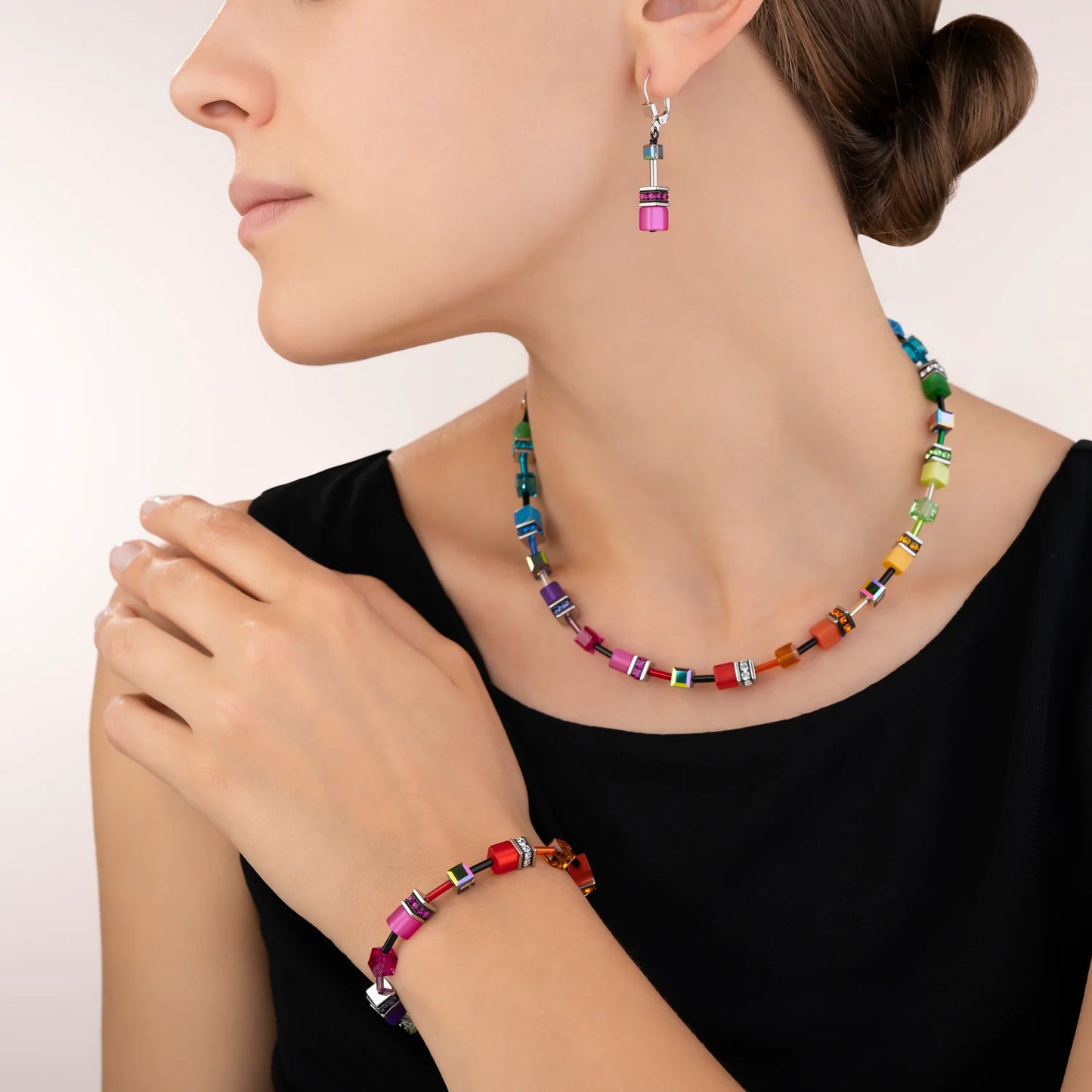 Multicolour Rainbow Set Necklace