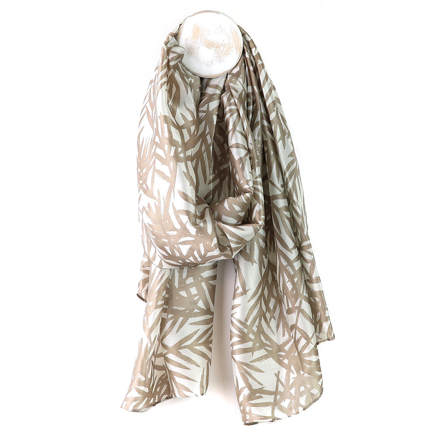 Silky Bamboo Print Scarf