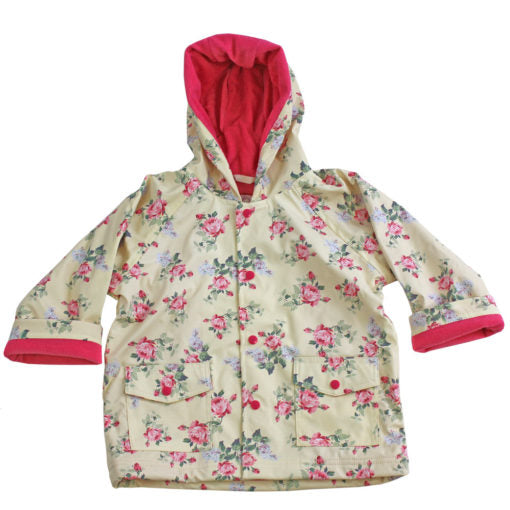 Rose Floral Print Raincoat