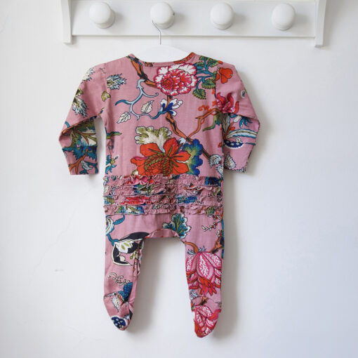 Dusky Pink Exotic Flower Jumpsuit