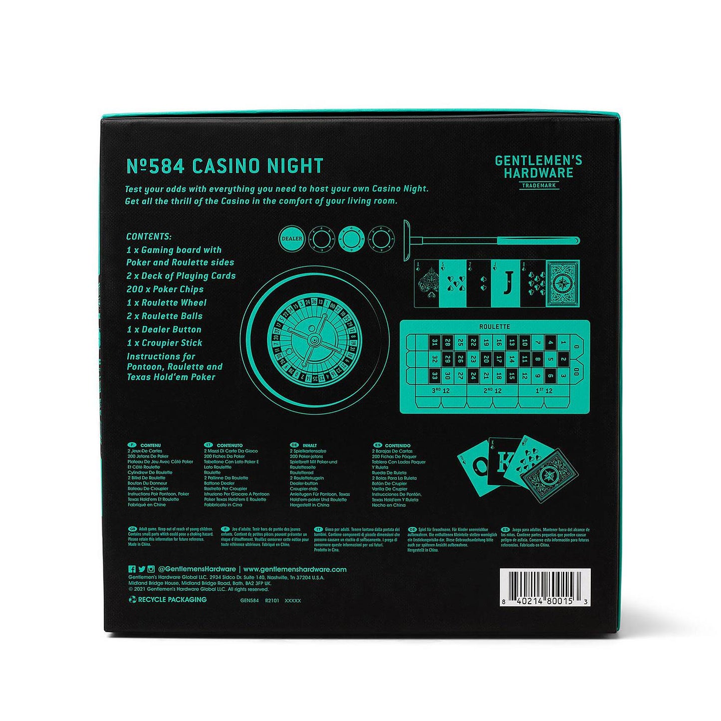 Casino Night Game Set