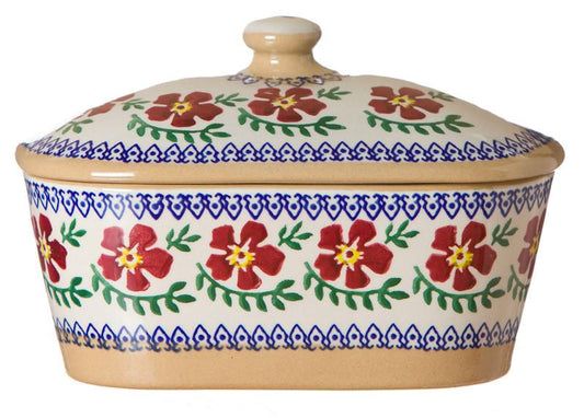 Nicholas Mosse Covered Butterdish Old Rose