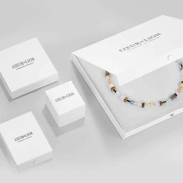 Coeur de Lion Onyx Grey Crystal Necklace