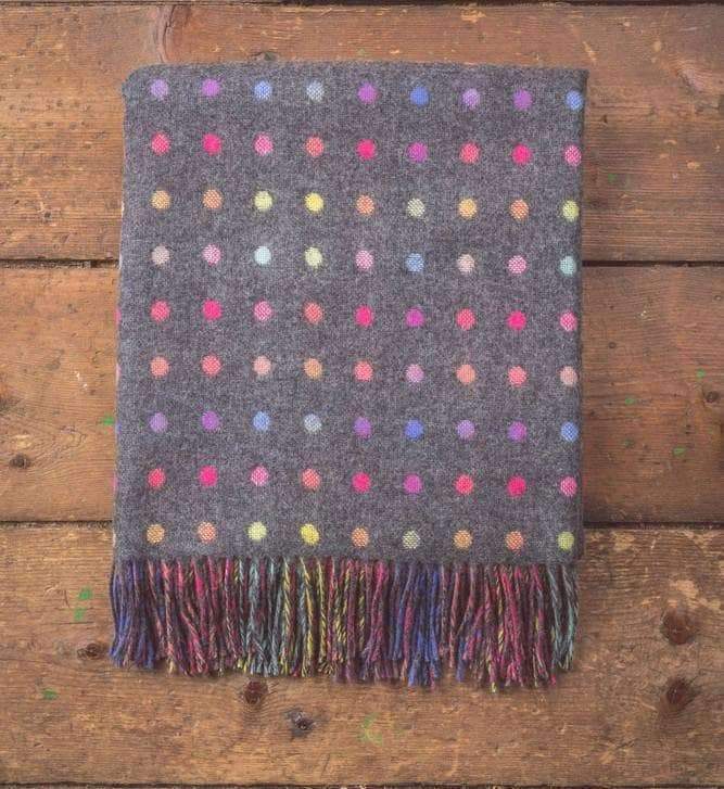 Grey Rainbow Throw