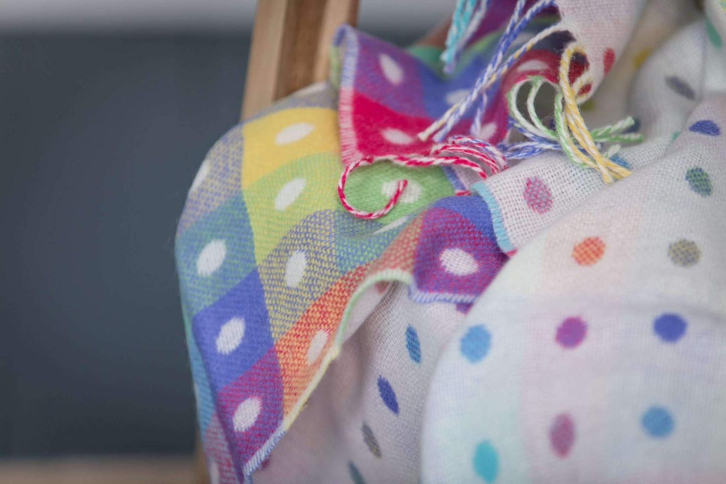Foxford Rainbow Spot Baby Blanket