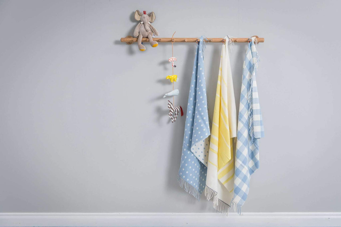 Foxford Blue Spot Baby Blanket