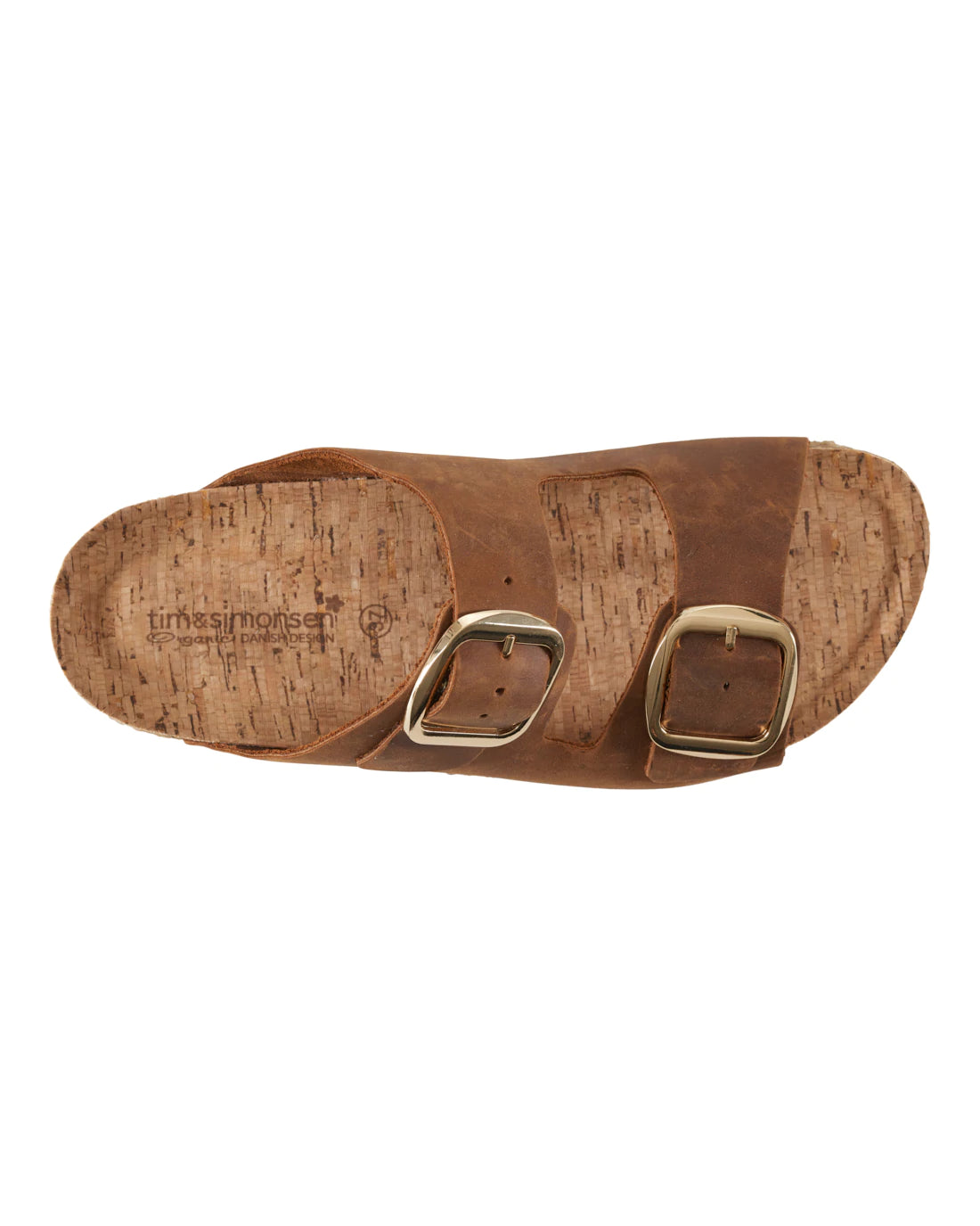 Brown Leather Slides