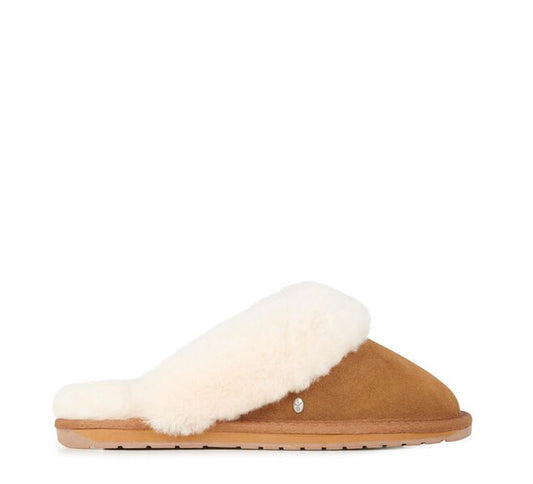 EMU Jolie Womens Liner Skin Slipper - Chestnut