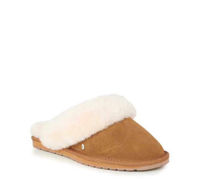 EMU Jolie Womens Liner Skin Slipper - Chestnut