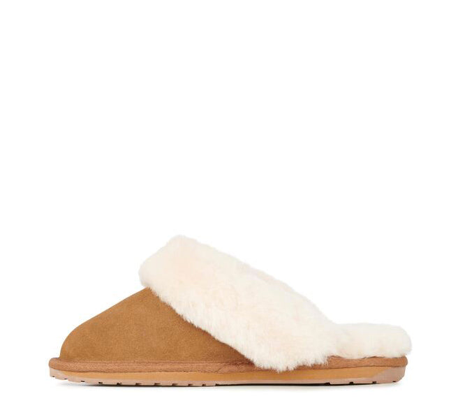 EMU Jolie Womens Liner Skin Slipper - Chestnut