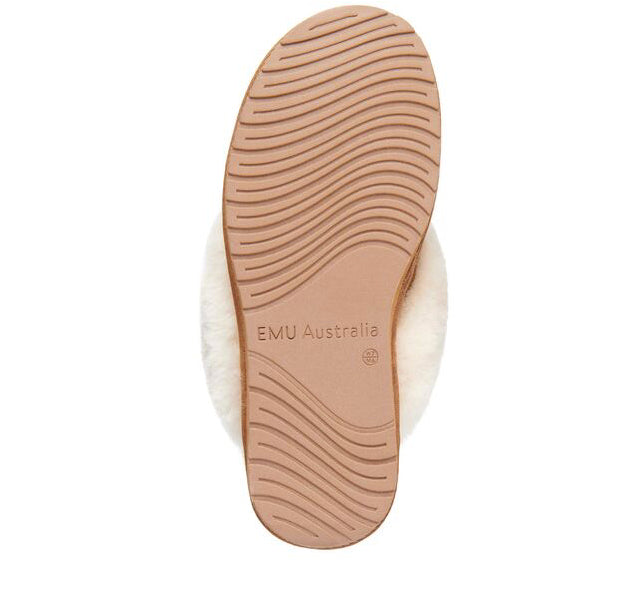 EMU Jolie Womens Liner Skin Slipper - Chestnut