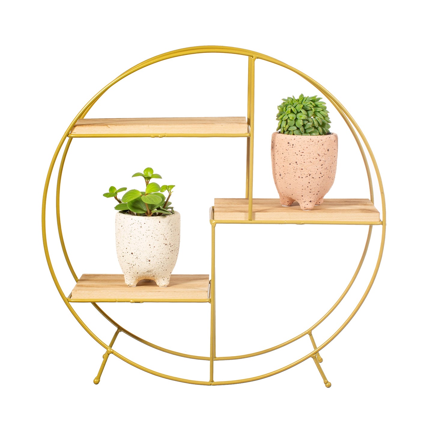 Round Shelf - Antique Gold